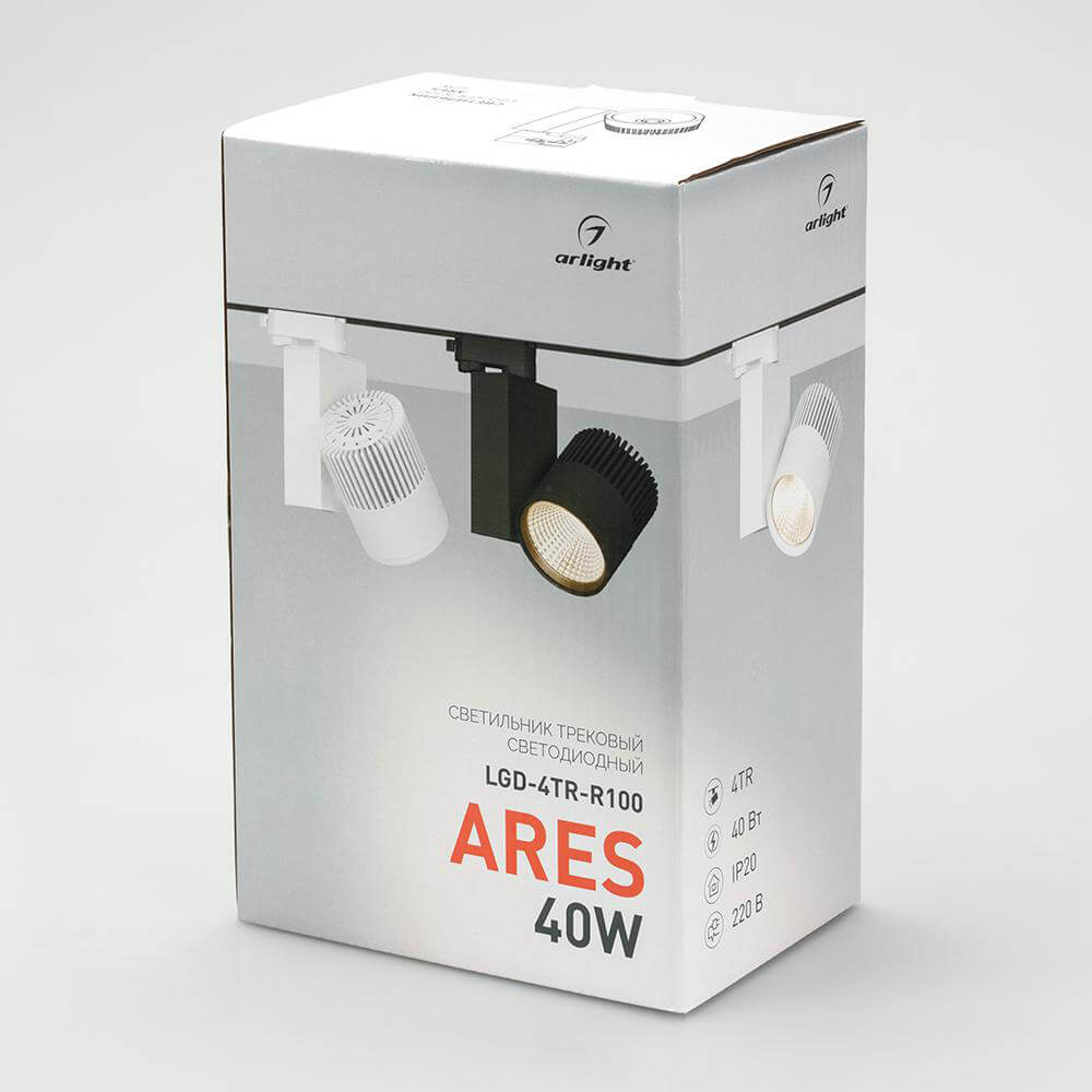 Трековый светодиодный светильник для трехфазного шинопровода Arlight Ares (4TRA) 26378
