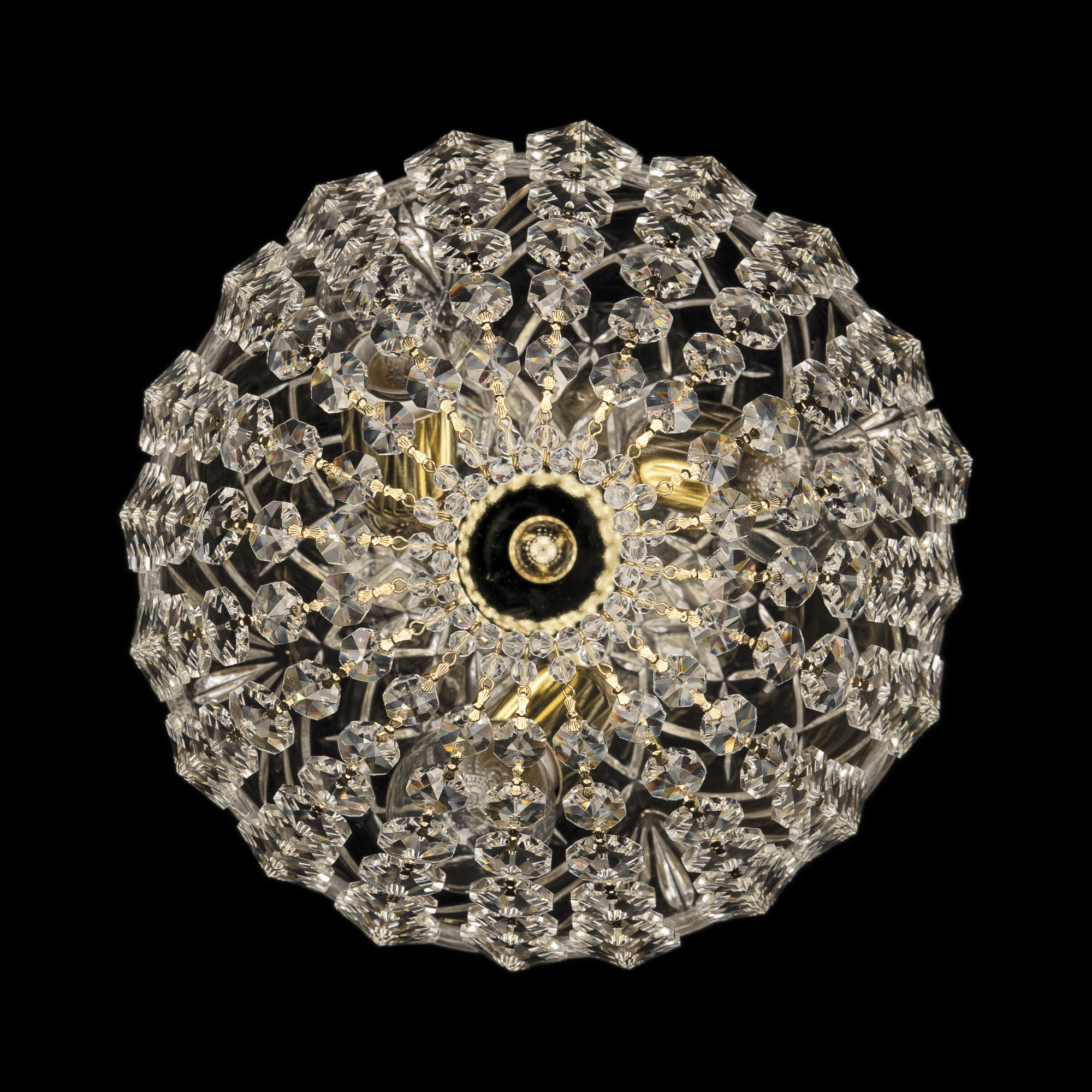 Светильник подвесной хрустальный Bohemia Crystal 14771/35 G M801