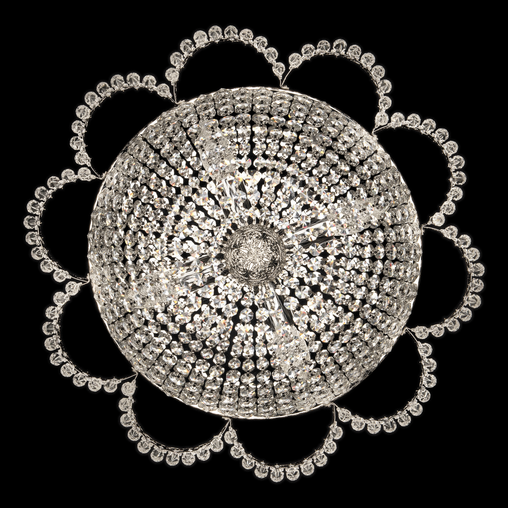 Люстра потолочная хрустальная Bohemia Crystal 19311/H1/45JB G