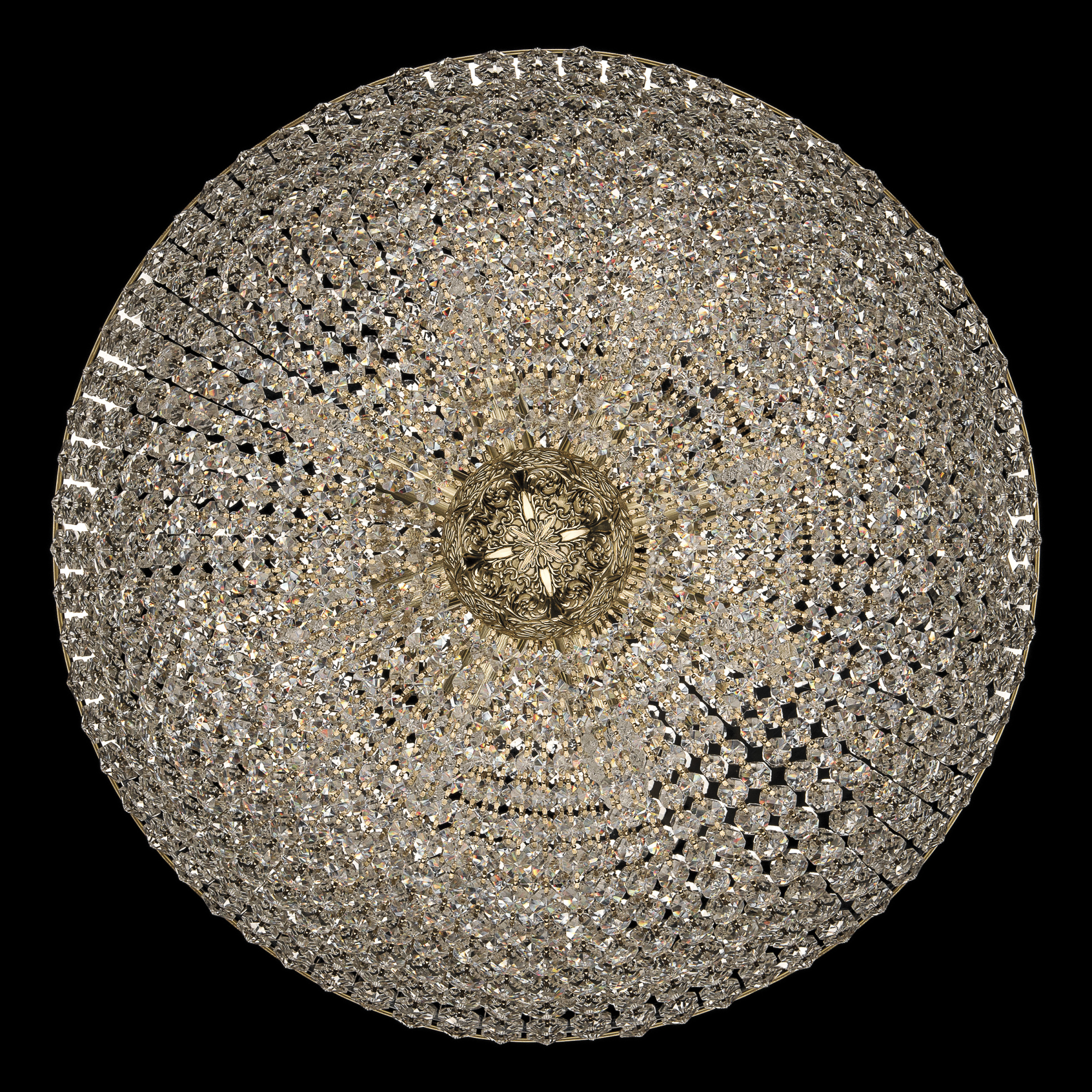 Люстра потолочная хрустальная Bohemia Crystal 19151/55IV G